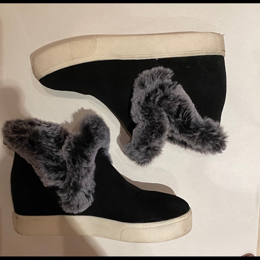 J/Slides Sean Boot Black Weatherproof Suede - image 1